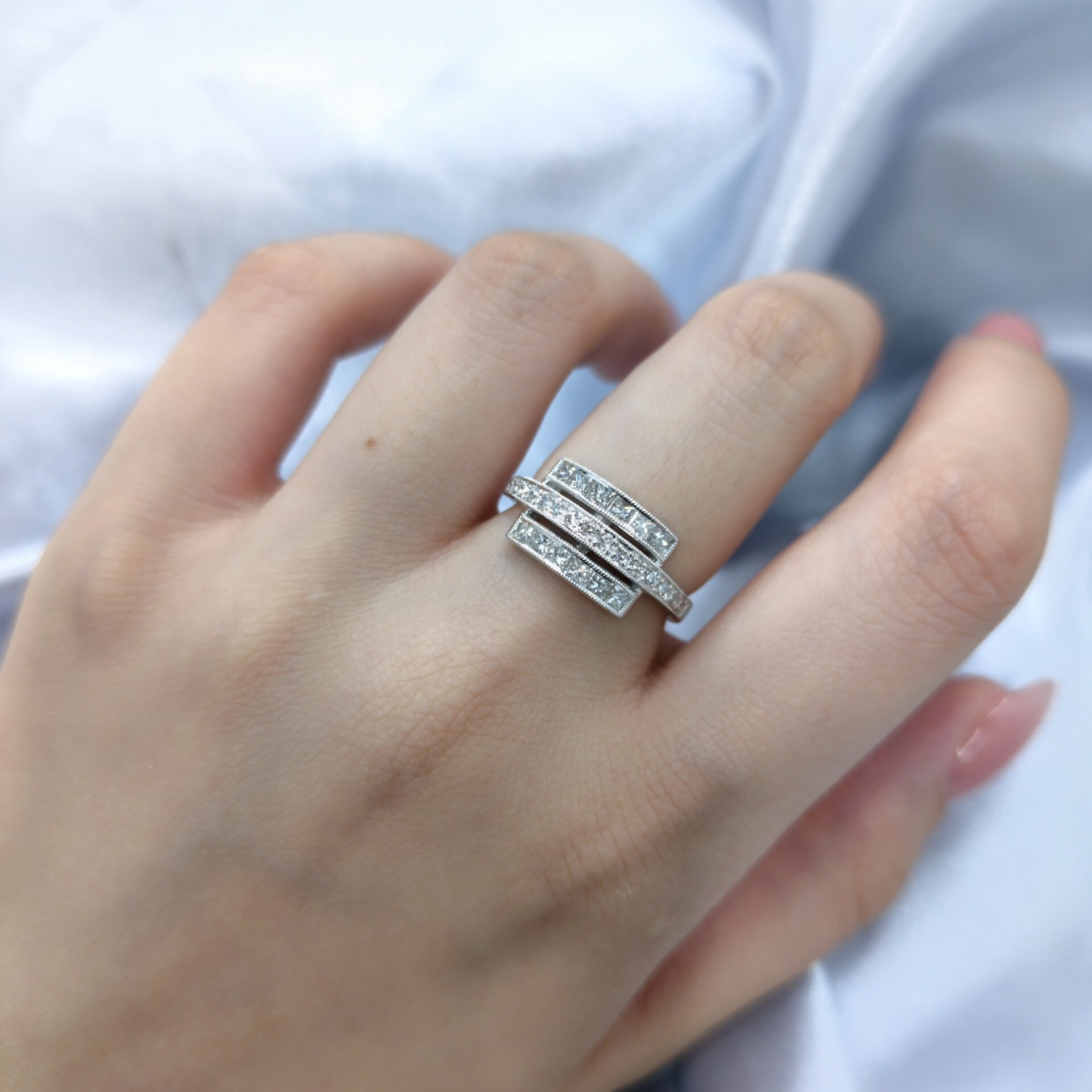 18K White Gold 0.67ct Diamond Ring