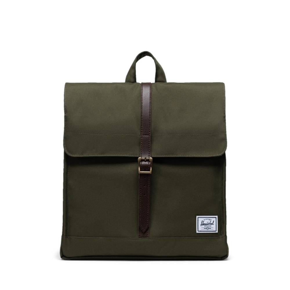 【Herschel】City Mid-Volume 雙肩包 14L 軍綠 後背包 復古 偵查包-深綠/中藍/玫瑰棕