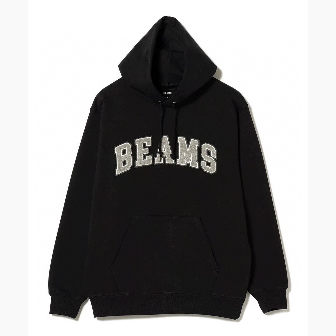BEAMS 日系大學字體帽T (3色)