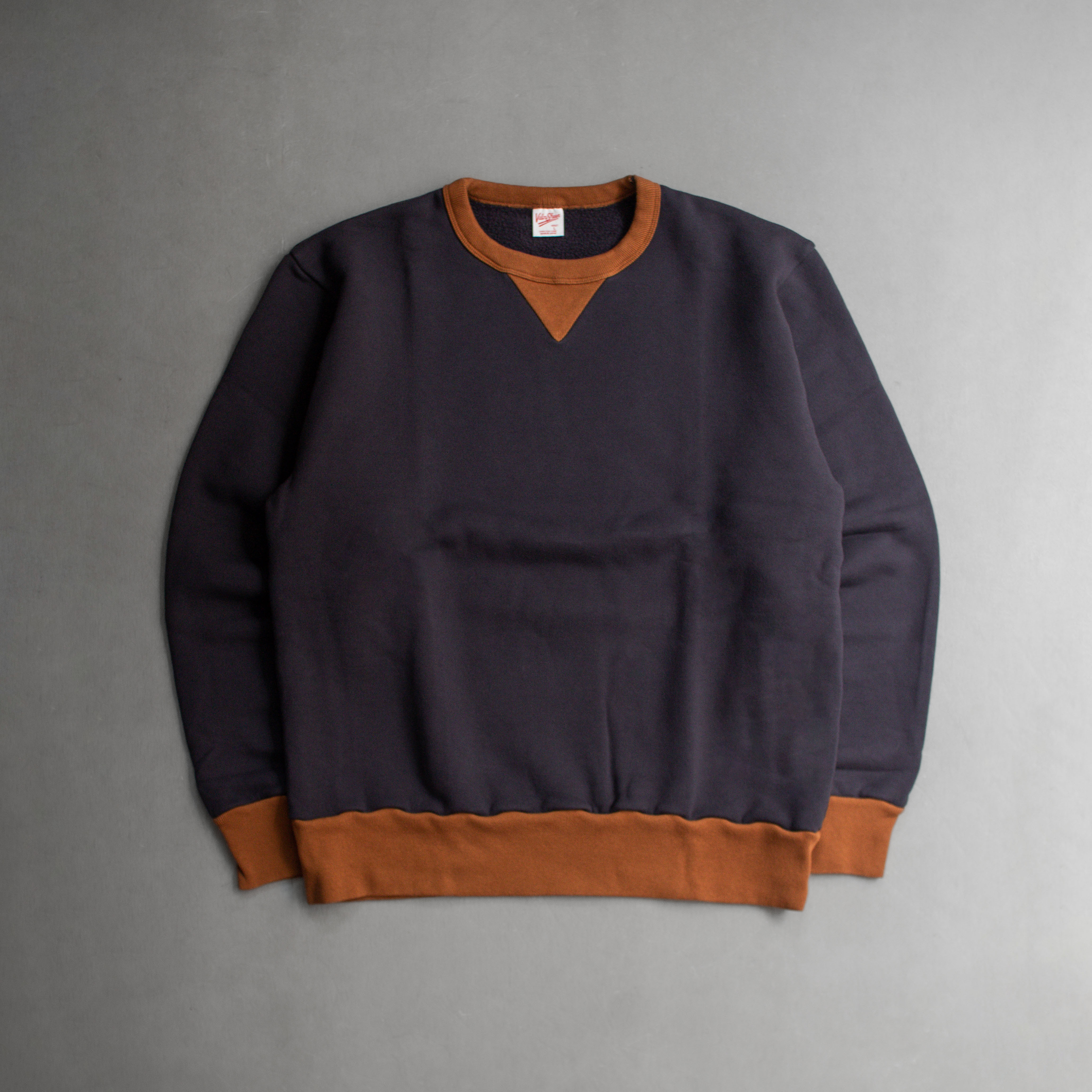 VELVA SHEEN 50S 2 TONE SWEATSHIRT 日本製 雙色 拼接 刷毛 長袖 衛衣