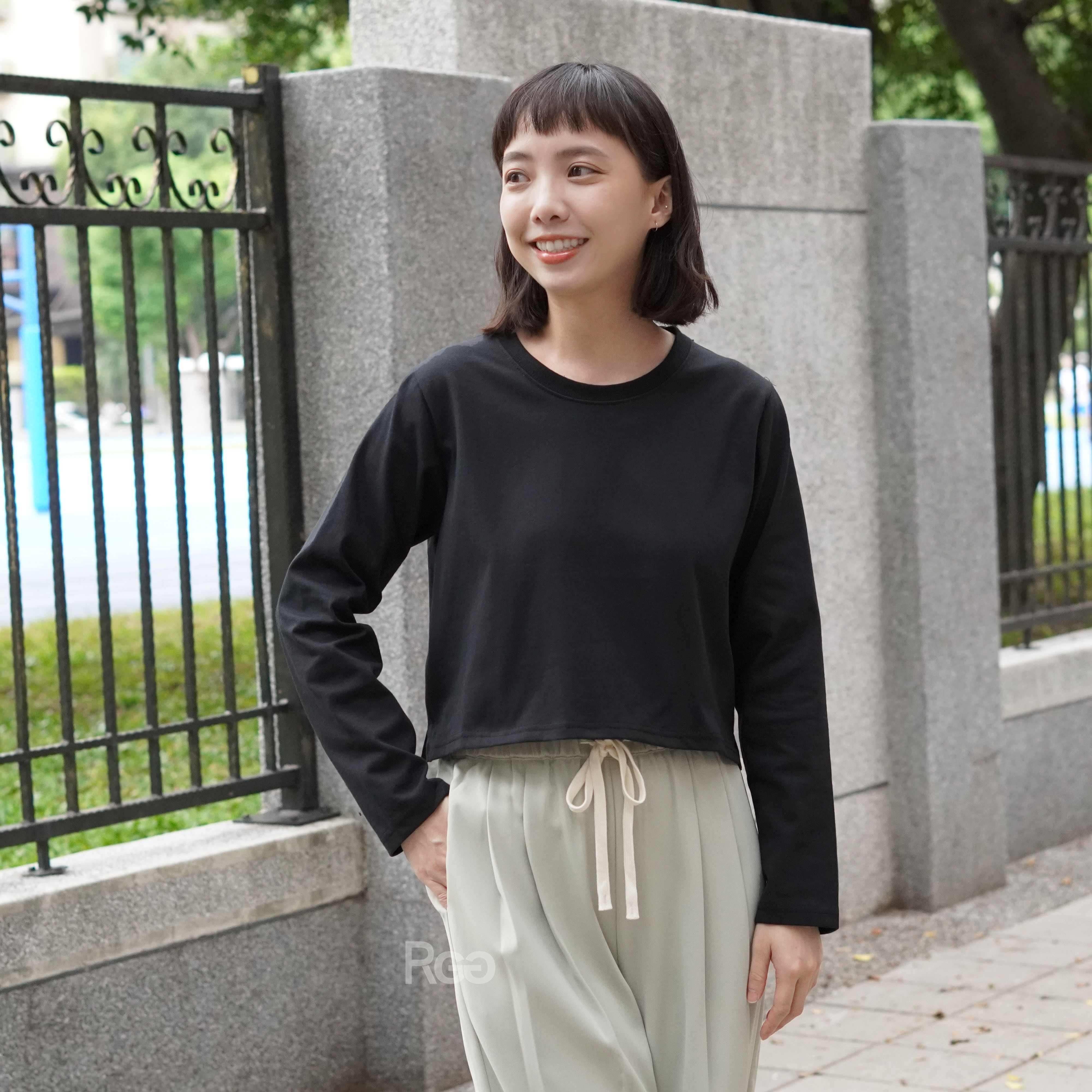 訂製款 台灣製純棉重磅短版長T