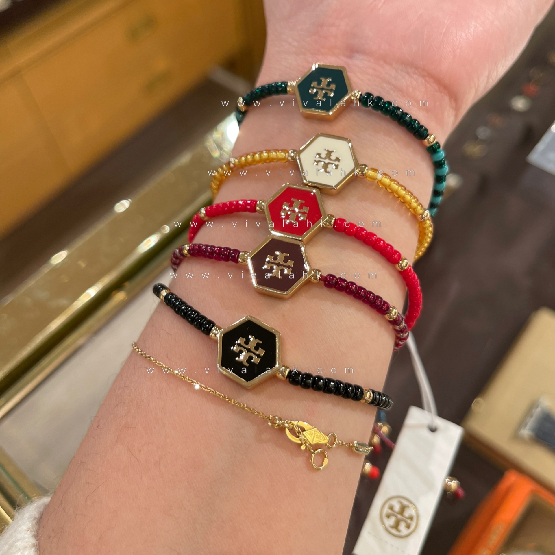 Tory Burch - Hex Enamel Slider Bracelet (86982)