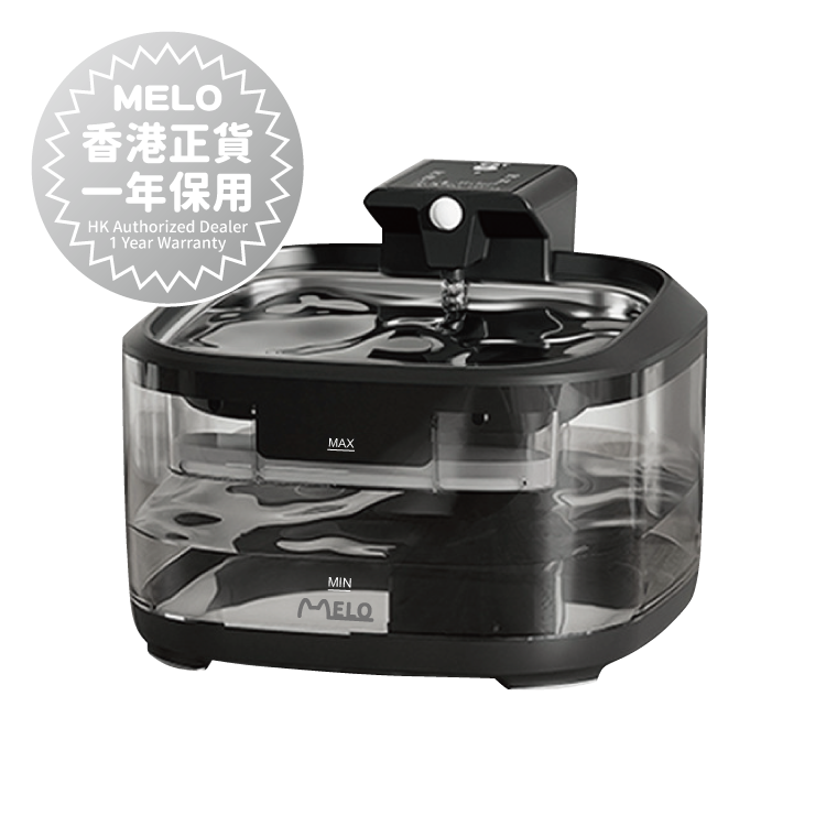 MELO 長續航充電式寵物飲水機 - 3種出水模式 (黑色) FT999 (原裝行貨, 一年保養)