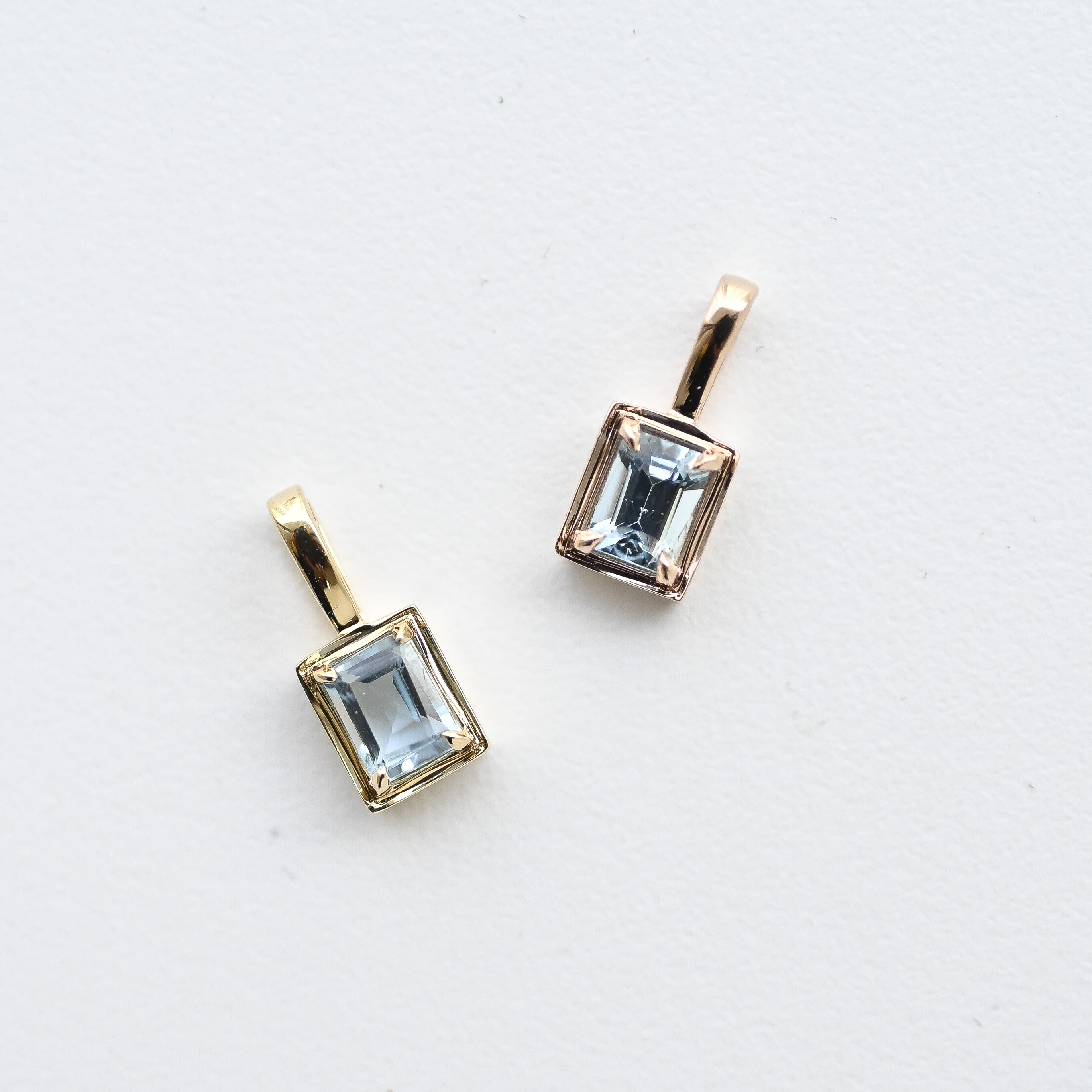 18K Aquamarine Pendant