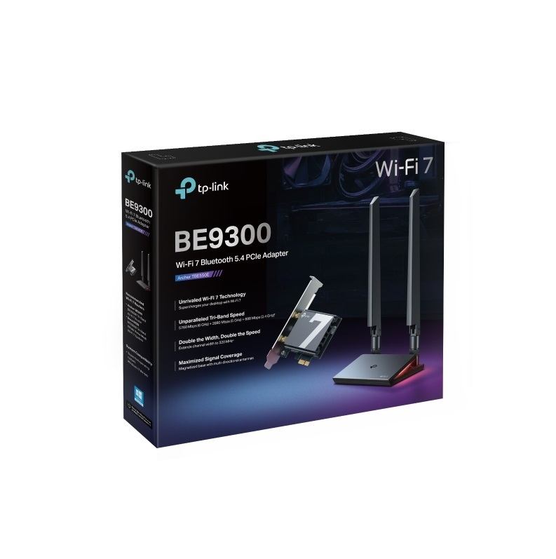 米特3C數位–TP-Link Archer TBE550E BE9300 Wi-Fi7 藍牙 5.4 PCIe 無線網卡