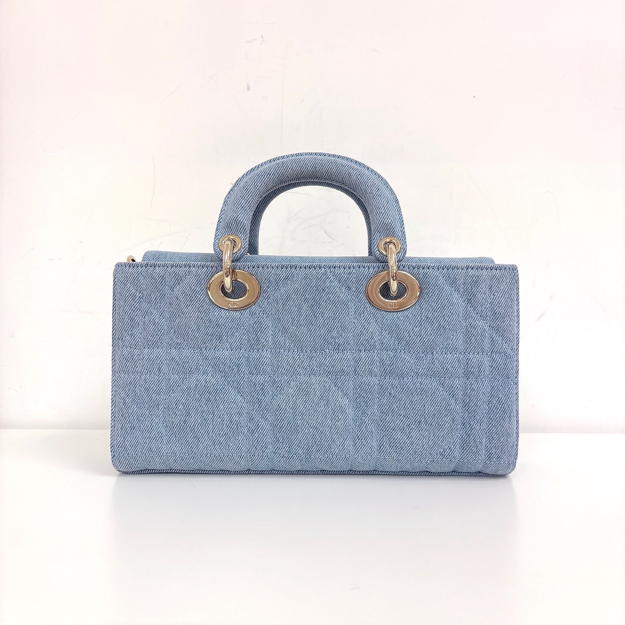 Dior Lady D-Joy Medium Bag - Blue / Ghw