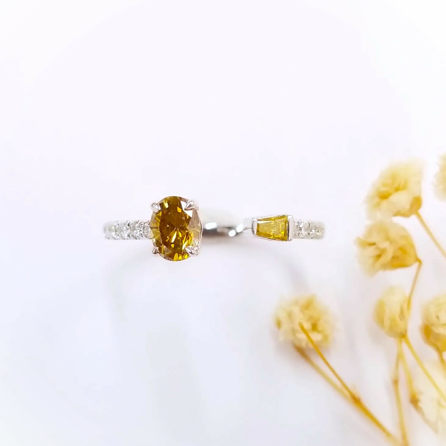 18K White Gold 0.52ct Diamond Ring