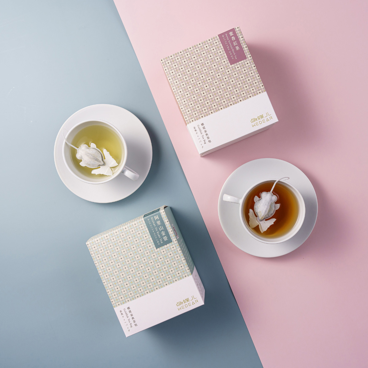 蝶尾金魚茶包小禮盒-貴妃蜜烏龍