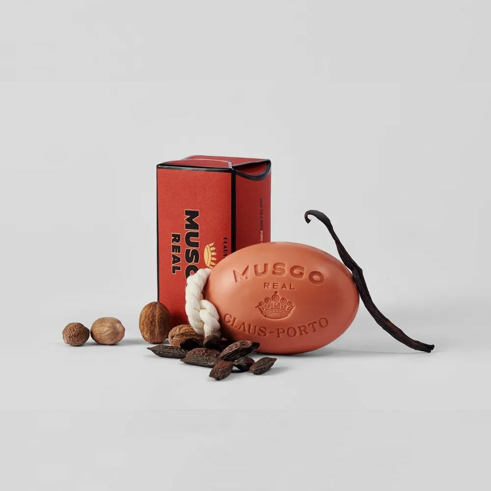 Claus Porto｜異國冠冕手工棉繩身體皂 -  純粹潔淨(木香皮革調) 190g