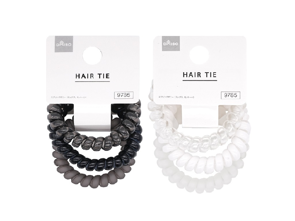 電話線髮圈/單色 3入