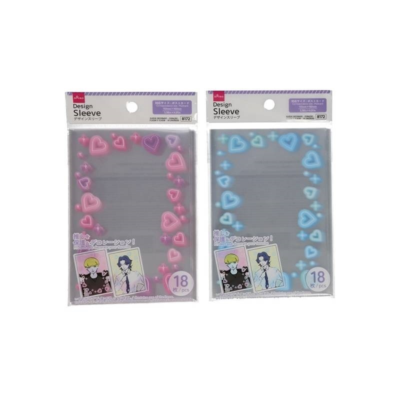 偶像小卡保護套/愛心 15.6x10.4cm 18入