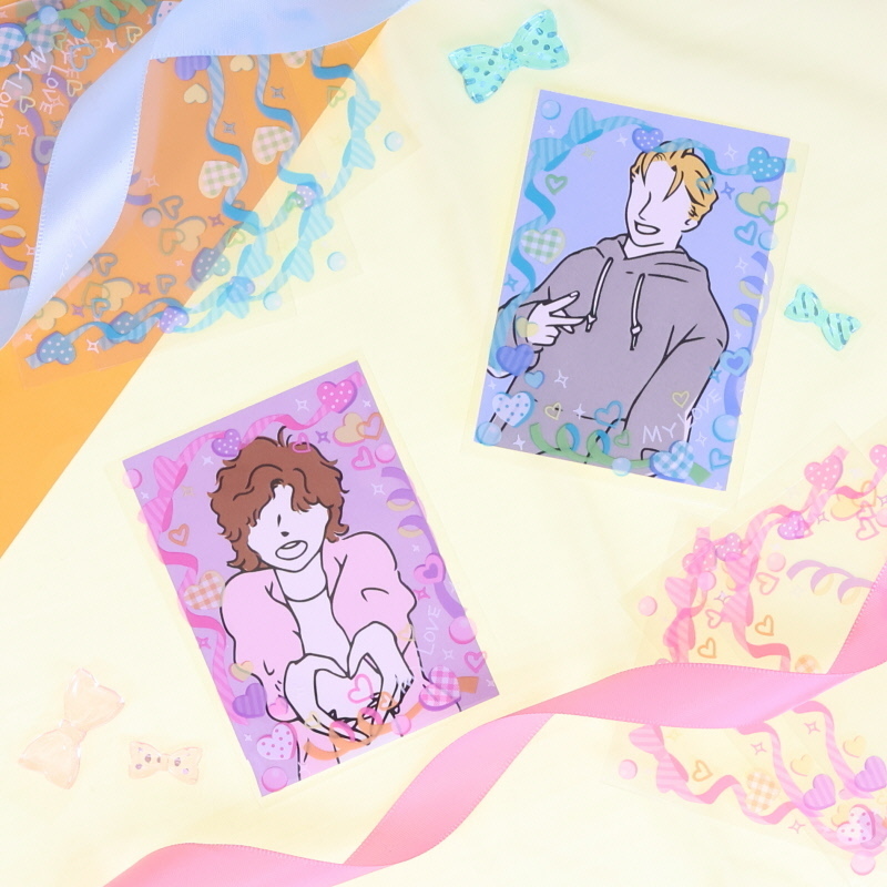 偶像小卡保護套/裝飾 9x6.8cm 24入