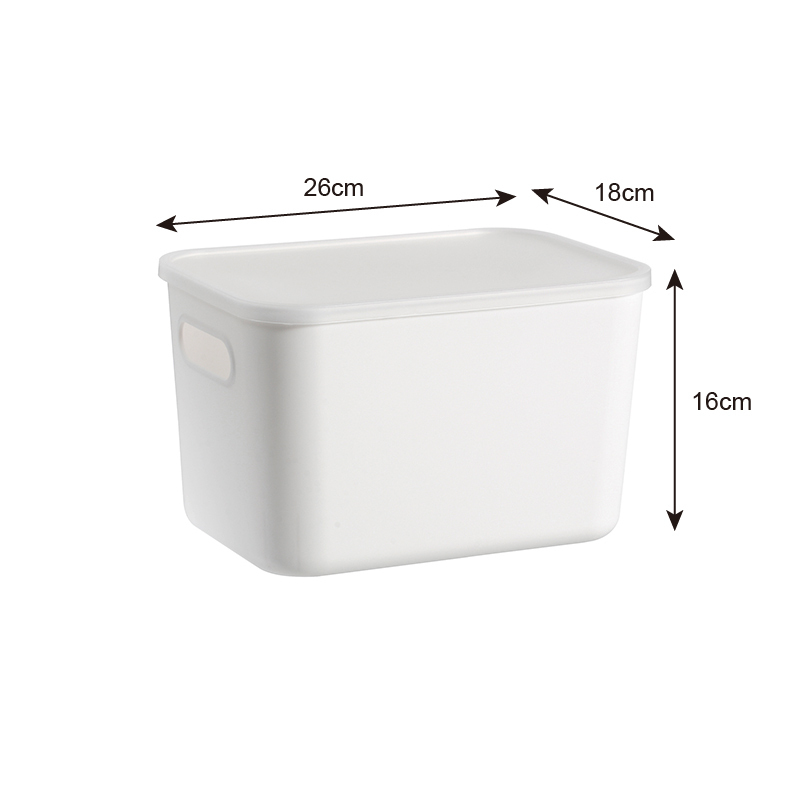R35環保材質附蓋收納盒/白 18x16x26cm