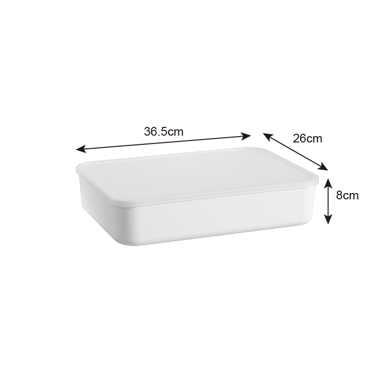 R35環保材質附蓋收納盒/白 26x8x36.5cm