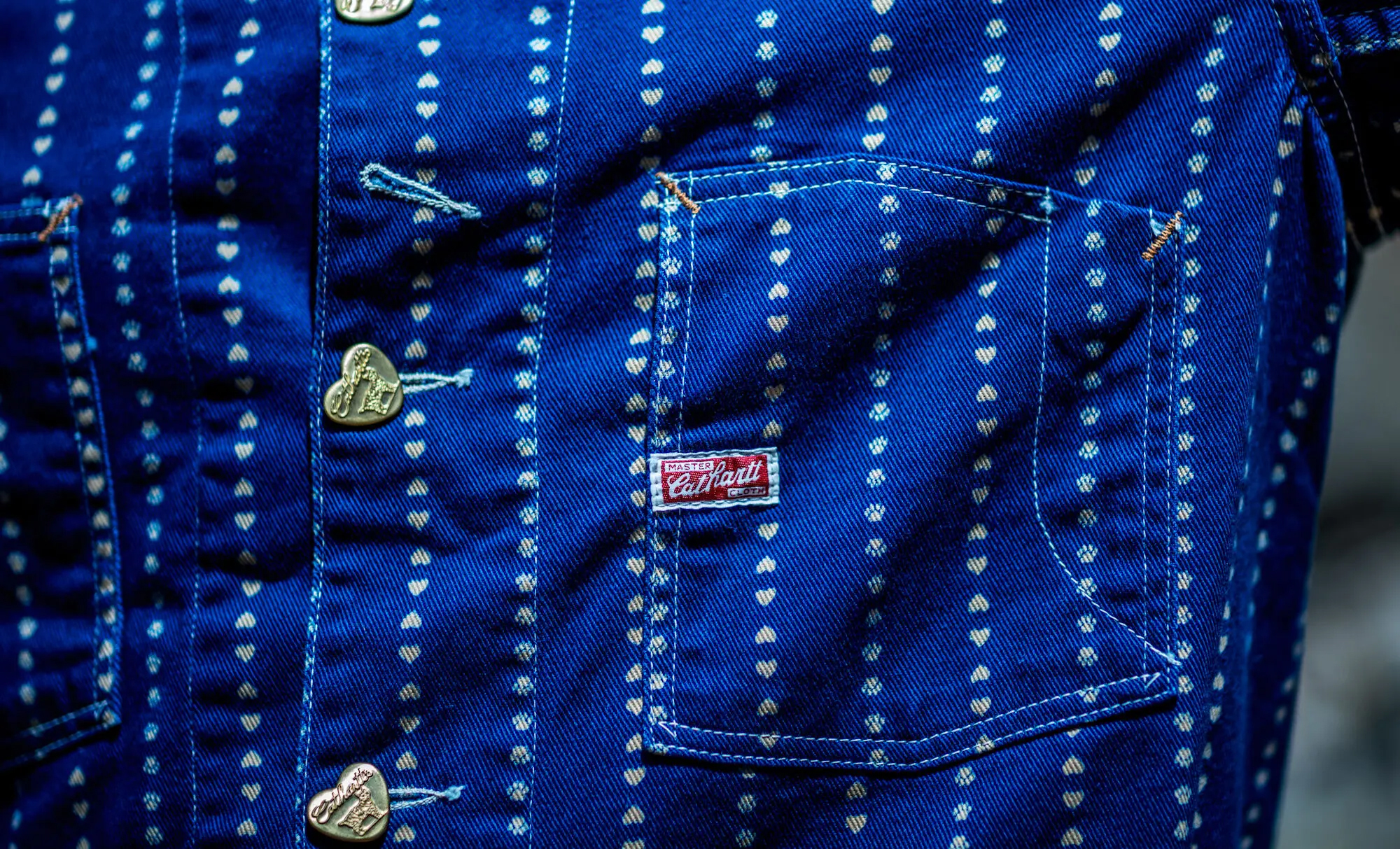 TCB Jeans - Cathartt Chore Coat / Paw Stripe (Indigo)