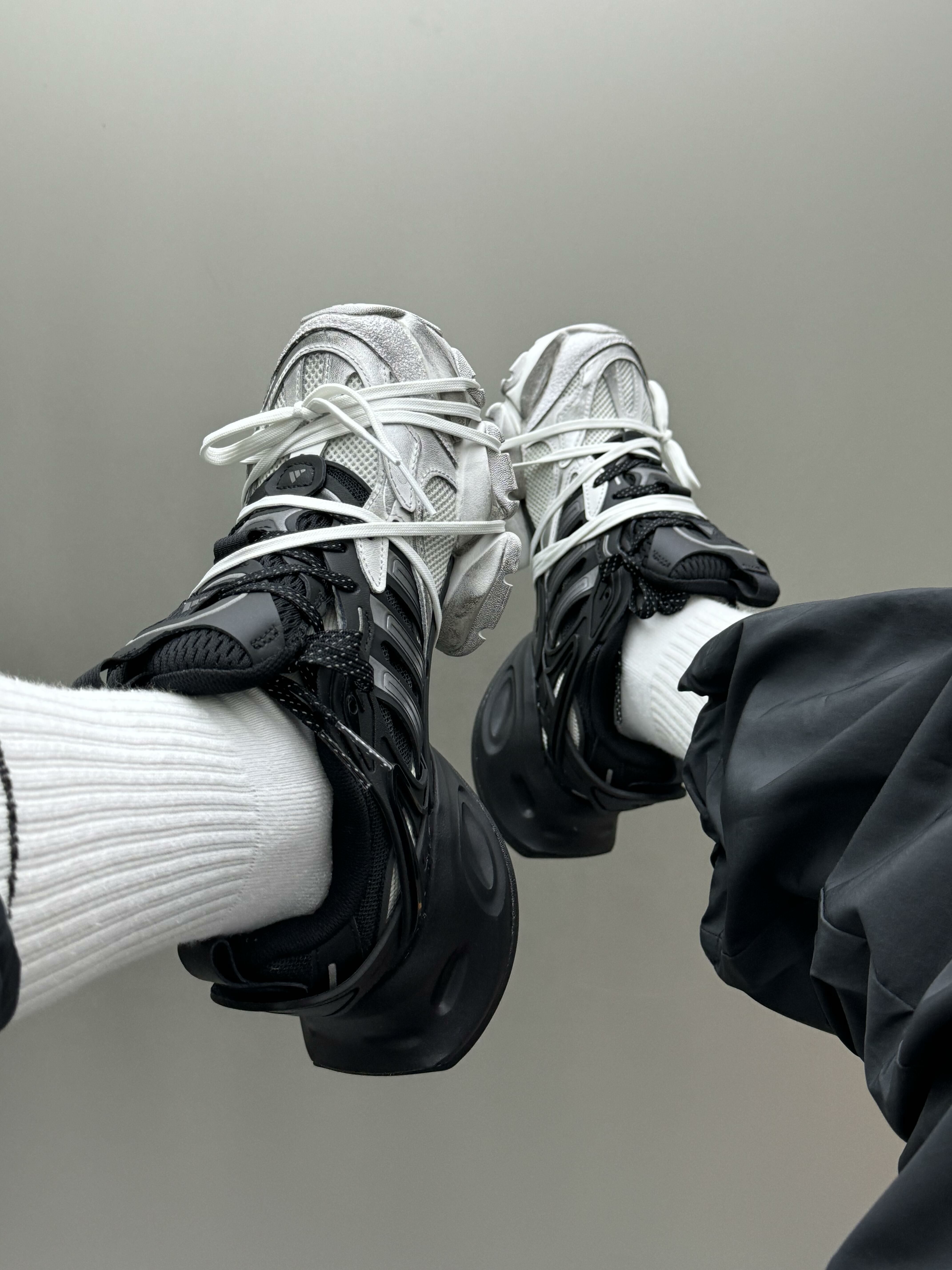 Adidas XLG Runner Deluxe 灰黑 灰銀 仿舊 復古 老爹鞋 增高 厚底 髒髒鞋 JR0861/預購