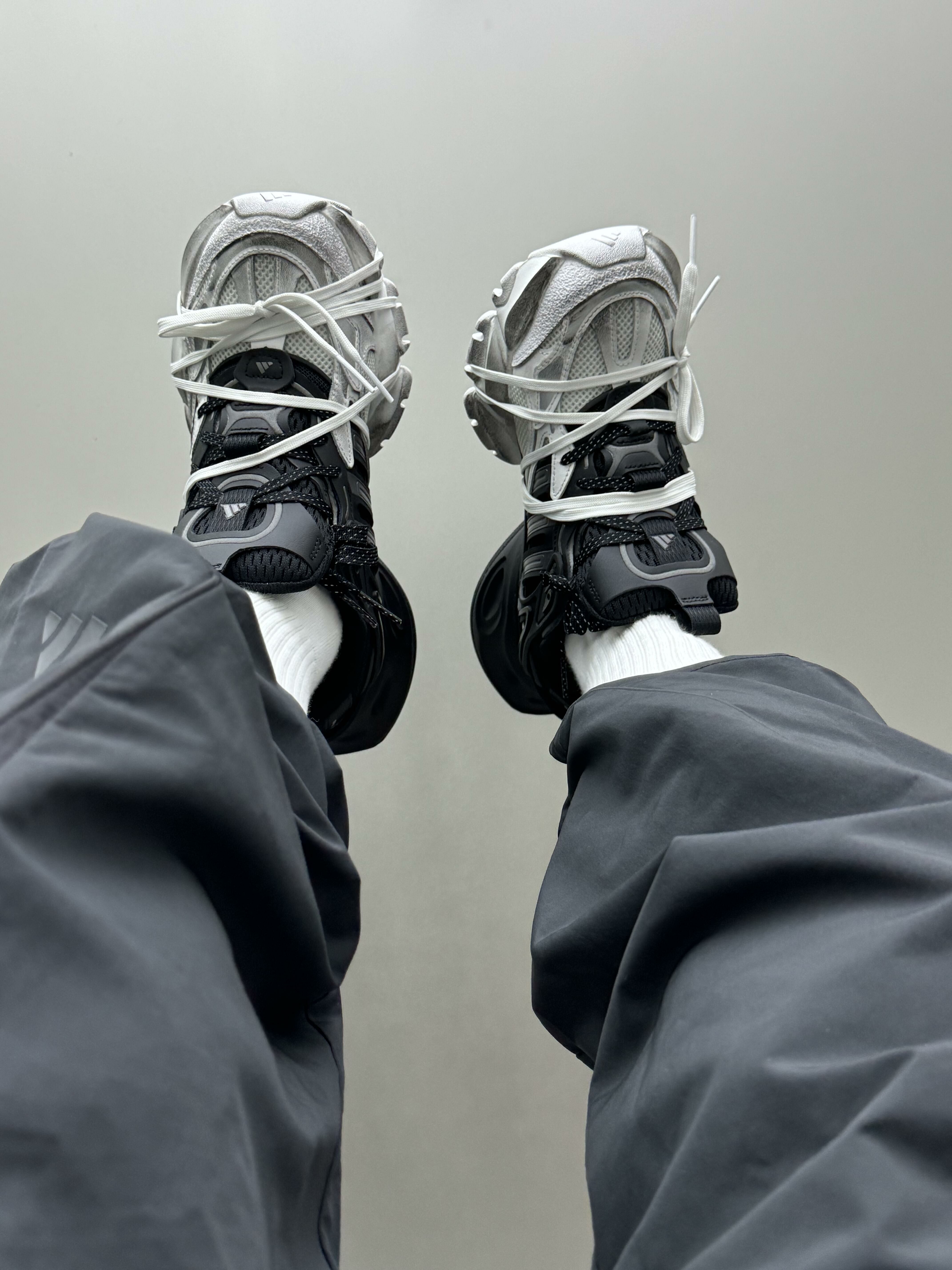 Adidas XLG Runner Deluxe 灰黑 灰銀 仿舊 復古 老爹鞋 增高 厚底 髒髒鞋 JR0861/預購