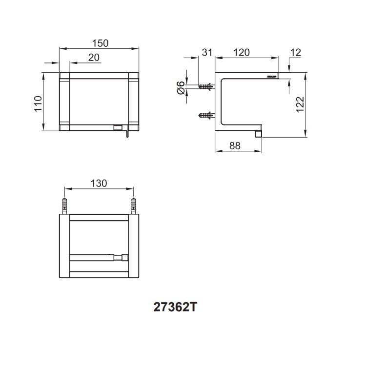 Kohler "Stages" K-27362T-RGD Paper Holder