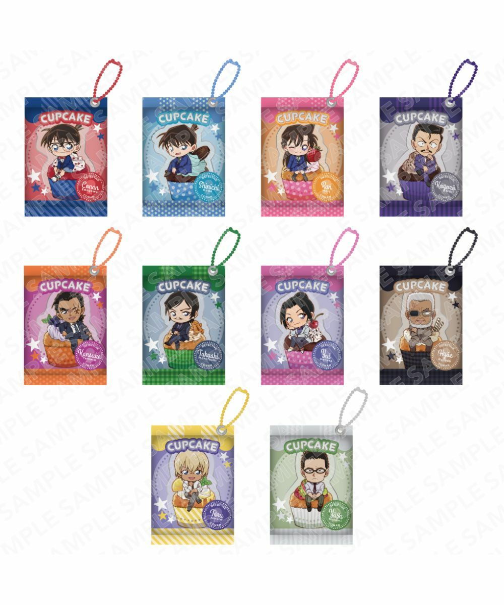 預購-「名偵探柯南」 糖果包裝鑰匙圈 杯子蛋糕ver. BOX販售【日本進口精品】