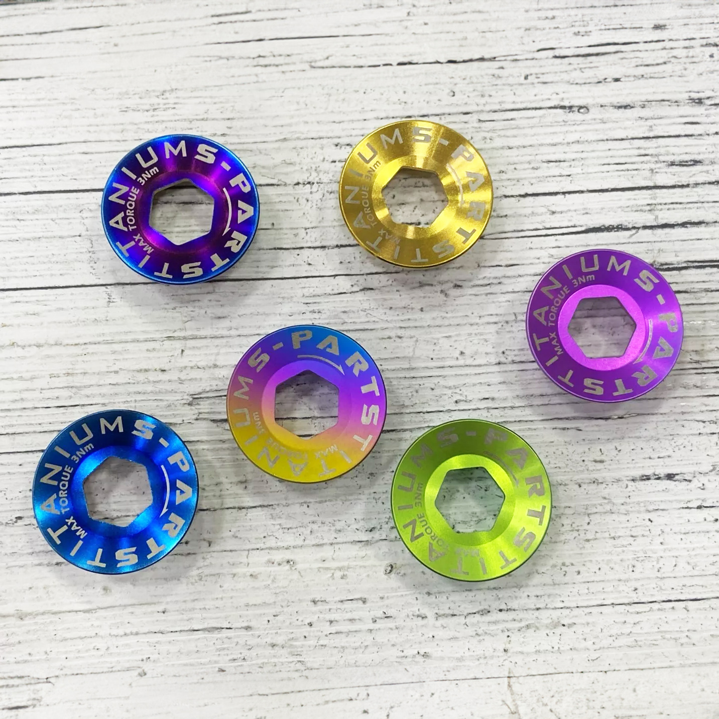 S-PARTS Titanium Alloy Crank Cover L15 for Shimano Series