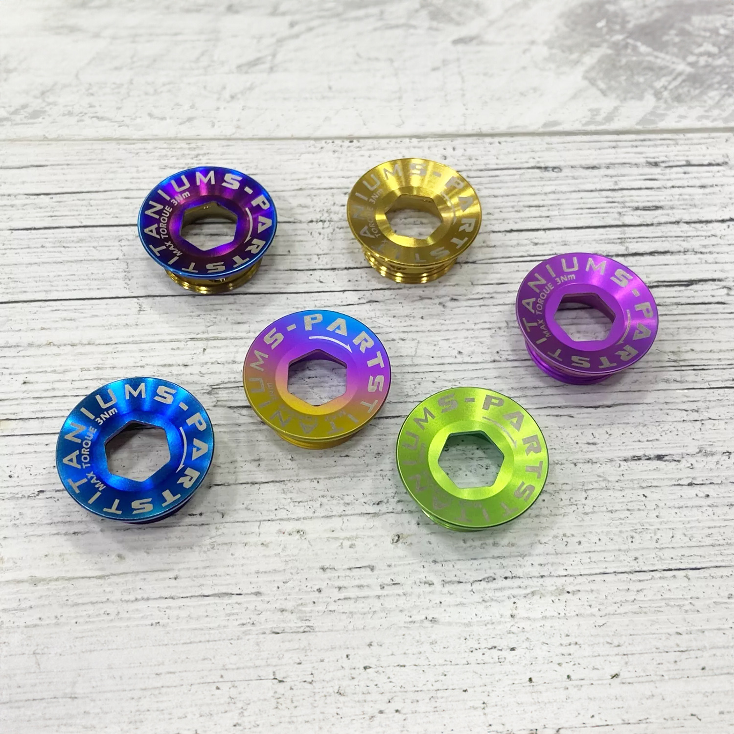 S-PARTS Titanium Alloy Crank Cover L15 for Shimano Series