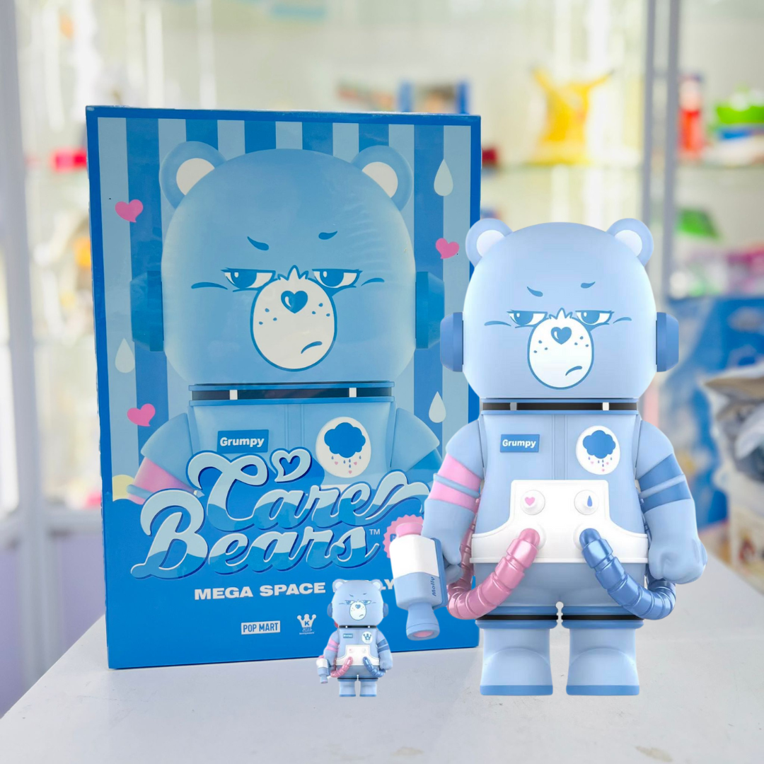 POP MART MEGA Space Molly 400%+100% Combo Grumpy Bear