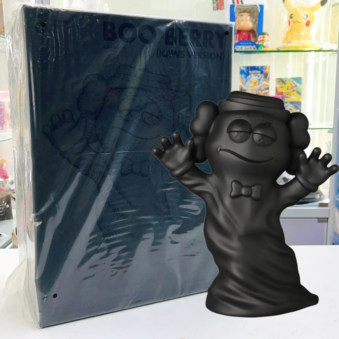 KAWS: MONSTERS FIGURE(BLACK)- BooBerry/FrankenBerry/Countchocula/FruteBrute