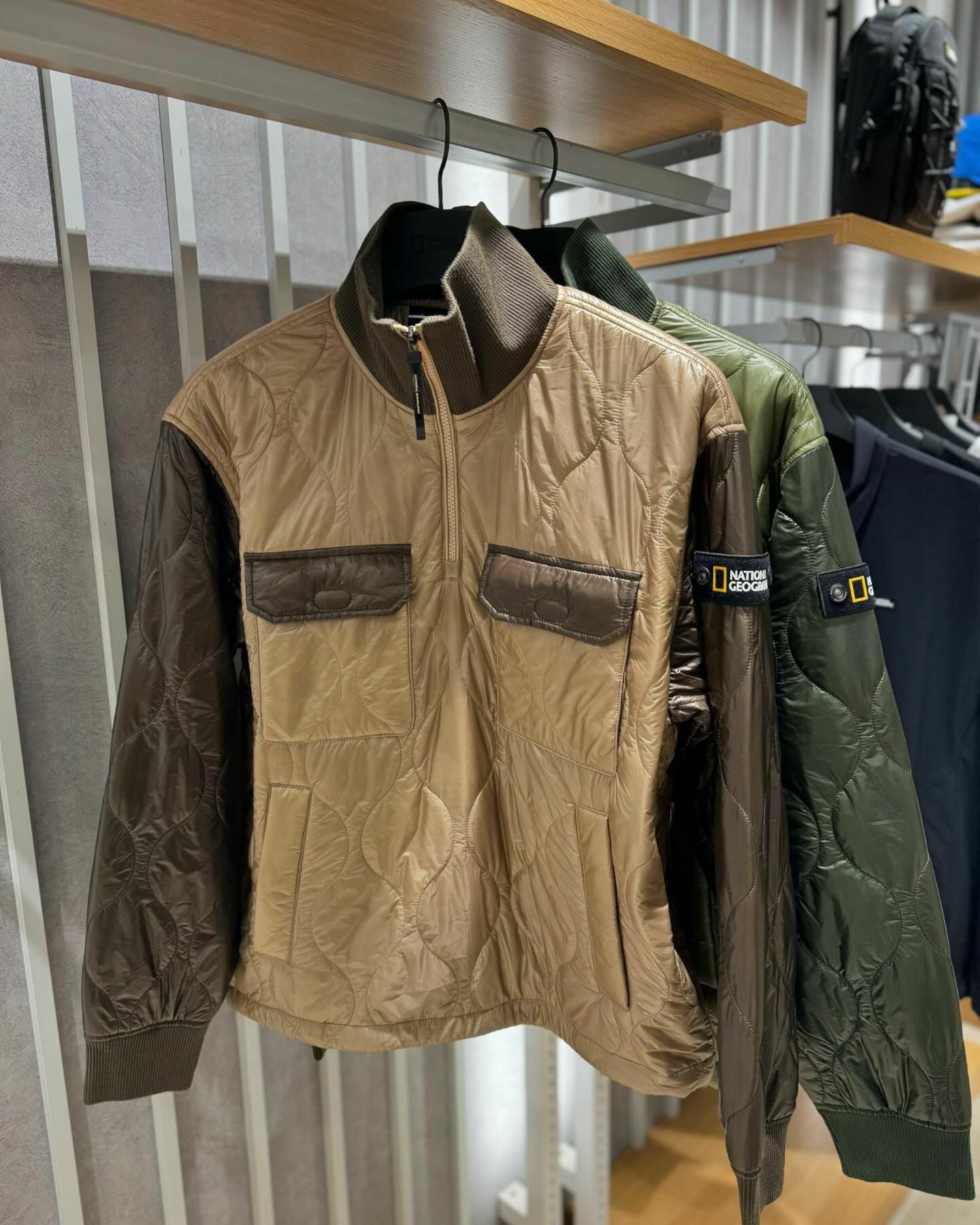 【代購】NATIONAL GEOGRAPHIC 國家地理 NRN 輕量 復古 格紋 外套 褲子 套裝 N244MPD061 / N244MPT06