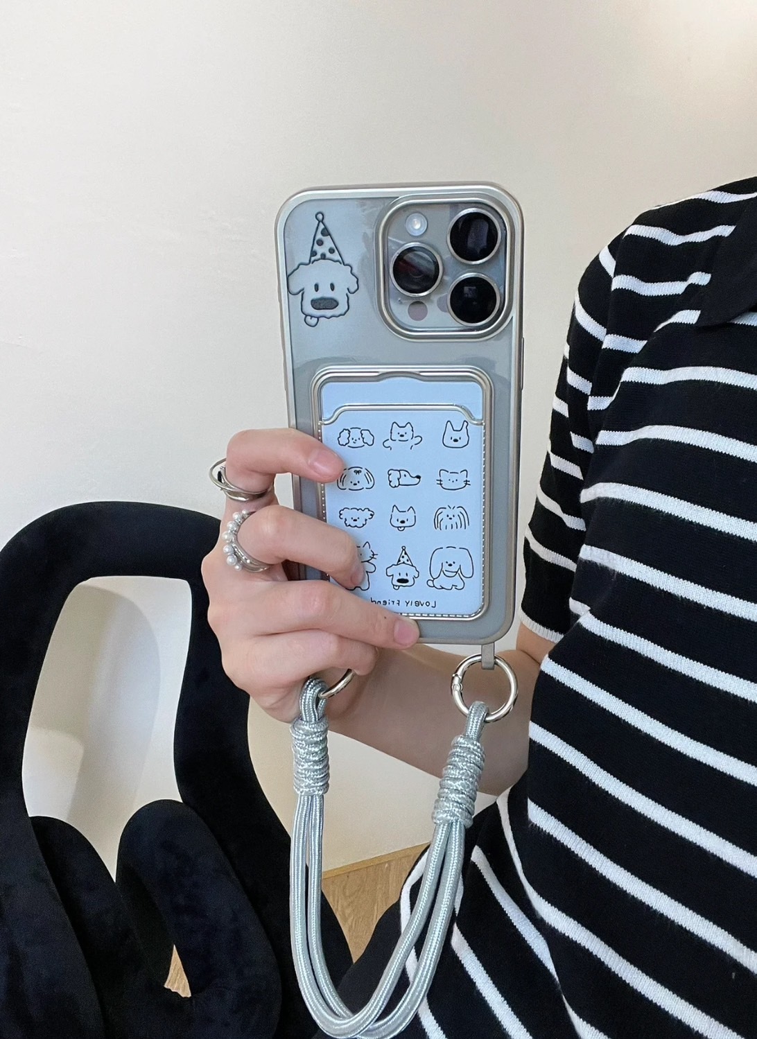 #現貨 電鍍 掛繩手機殼 送掛繩