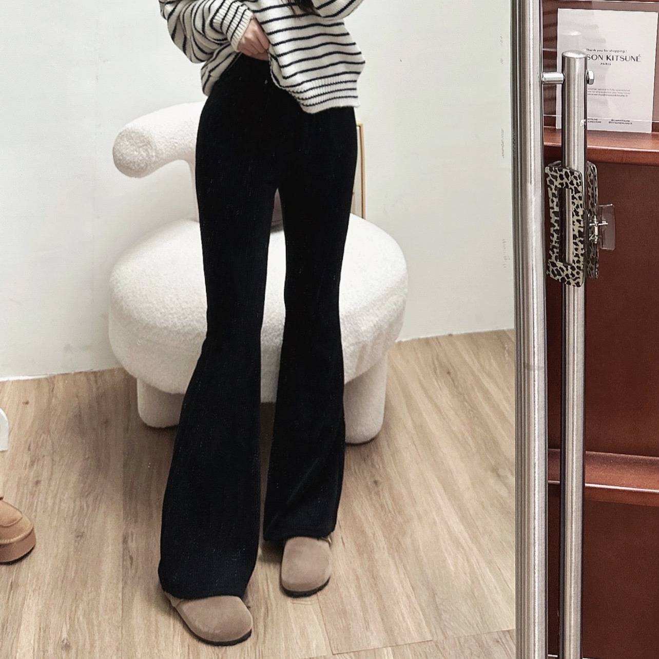 長腿燈心絨喇叭褲/二色