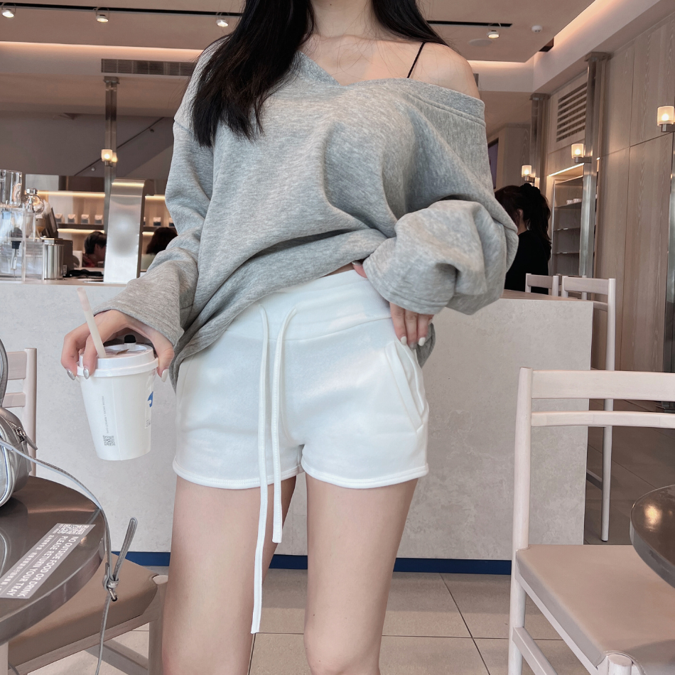 【DOMISS自訂】寬腰帶棉質真理褲 MIT棉褲 短褲-3色(現貨)