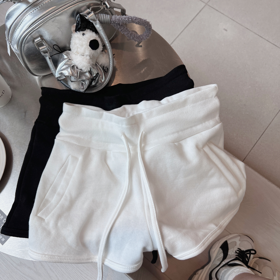 【DOMISS自訂】寬腰帶棉質真理褲 MIT棉褲 短褲-3色(現貨)