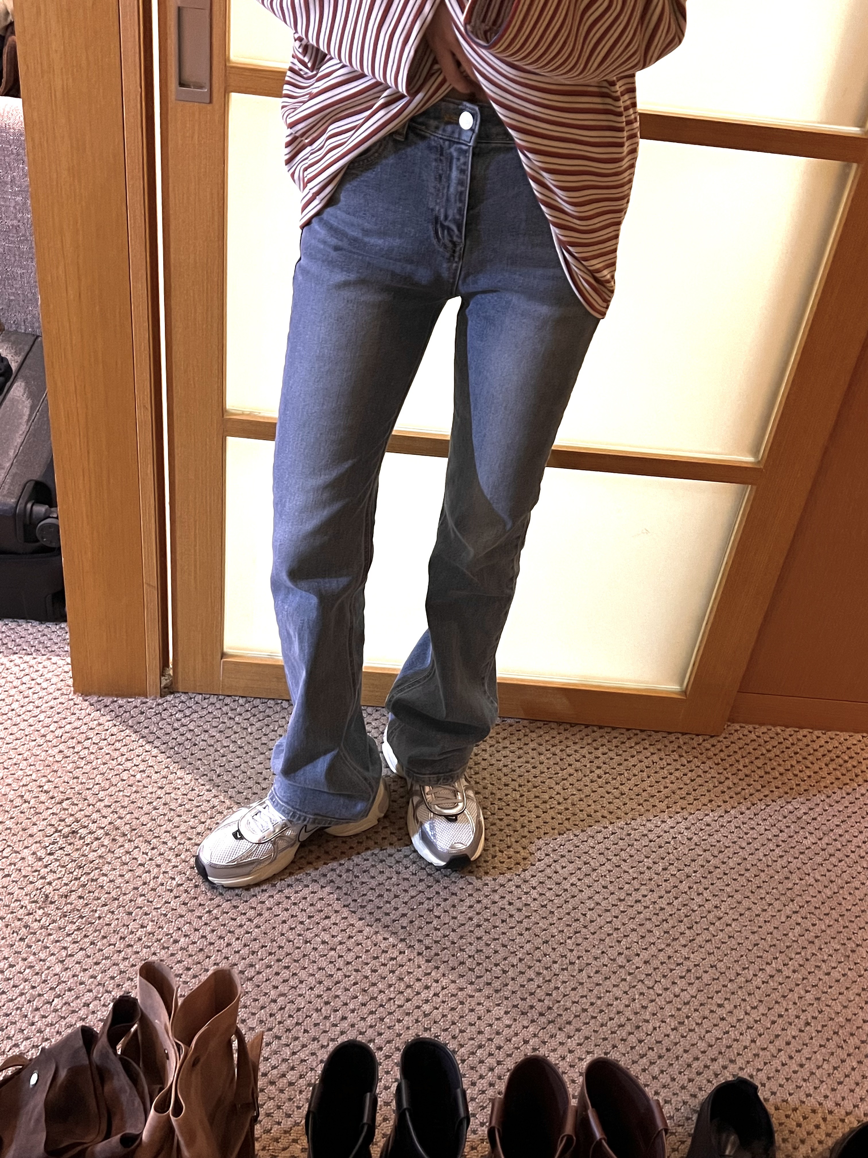 竟會鎖肉無彈喇叭堆腳褲/1色2碼