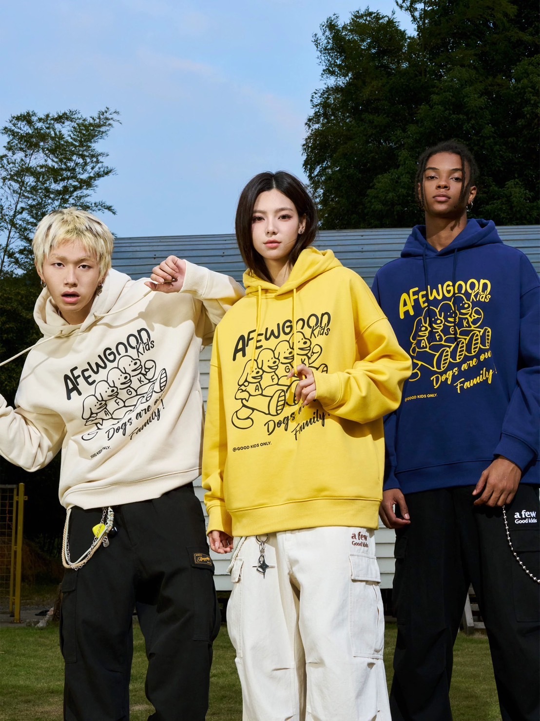 AFGK 友善小狗塗鴉帽T A FEW GOOD KIDS