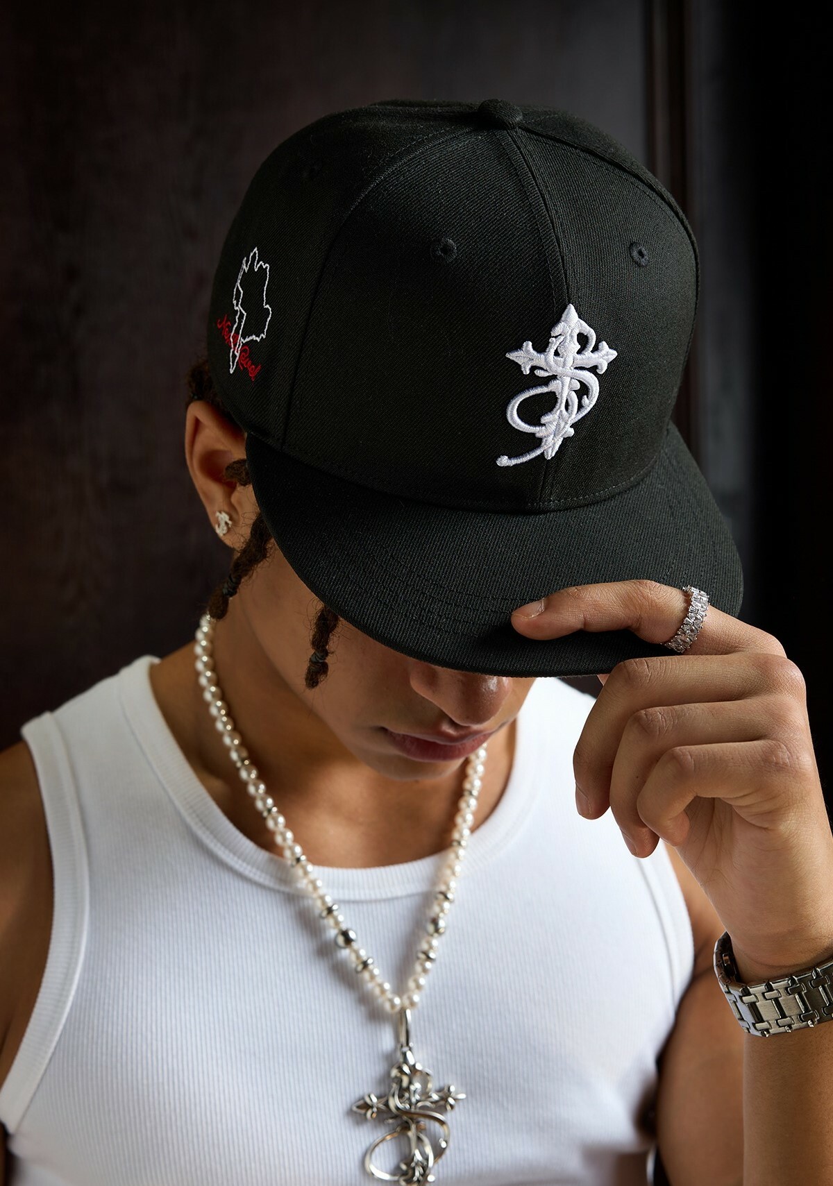 STK SmallTownKid 十字立體刺繡 平沿棒球帽