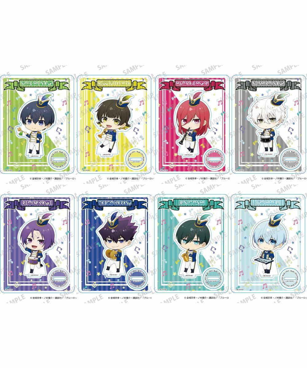 預購-動畫「藍色監獄」 迷你角色壓克力立牌 樂儀隊Ver. 系列 【日本進口精品】