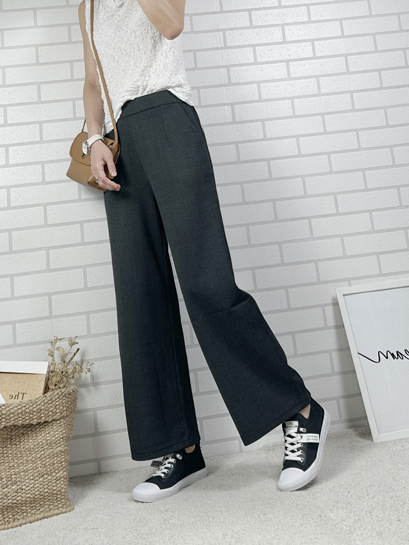 經典格紋不挑人直筒寬褲 ⚡ 熱銷搶現貨 ⚡