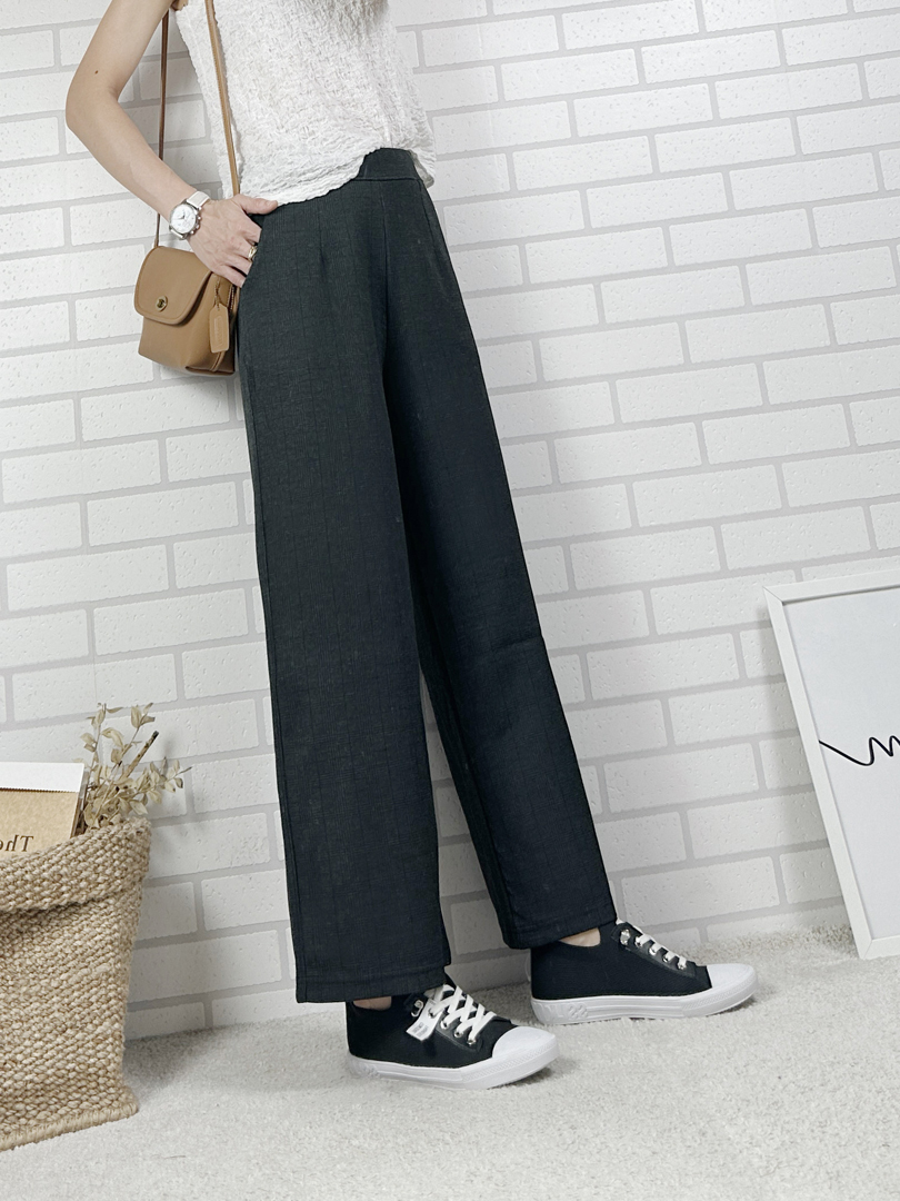 經典格紋不挑人直筒寬褲 ⚡ 熱銷搶現貨 ⚡