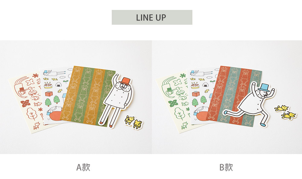 日本MIDORI．歐吉桑30周年 貼紙組 A/B兩款