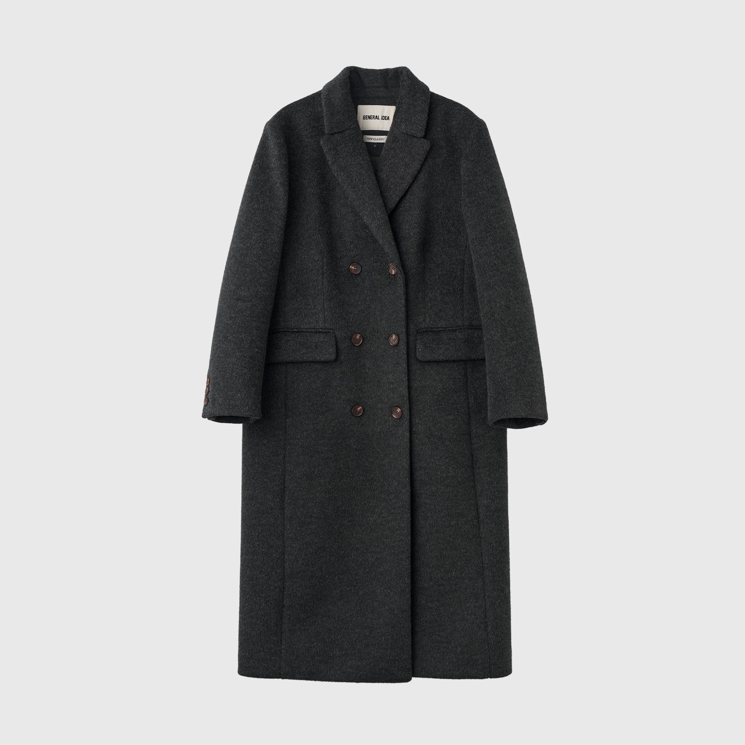 [GENERAL IDEA] NEW CLASSIC WOOL BLEND LONG COAT
