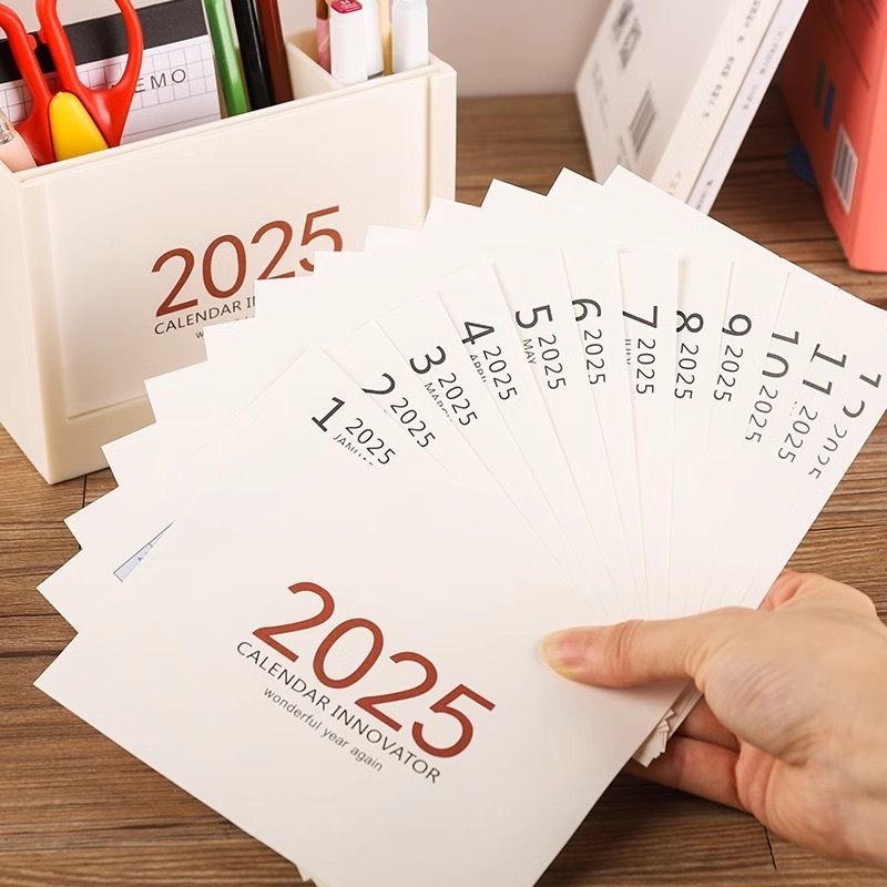 【客製】簡約文具收納萬年曆