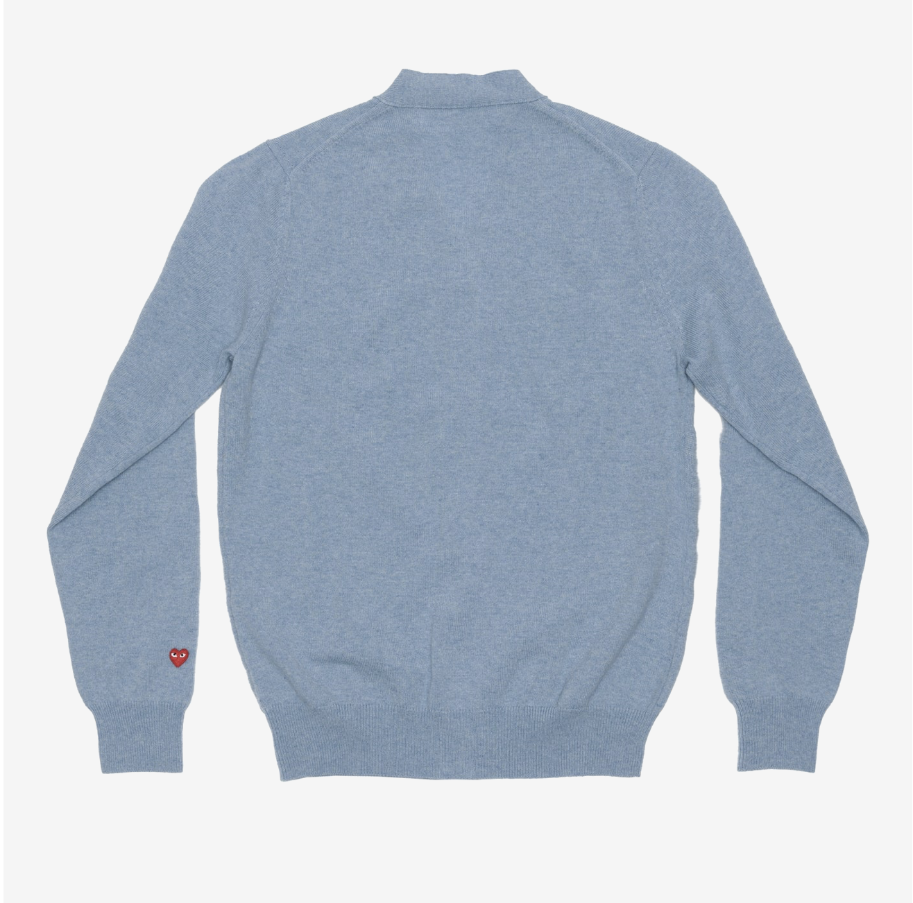 CDG PLAY Ｖ領針織外套-袖口紅色愛心繡標（多色）