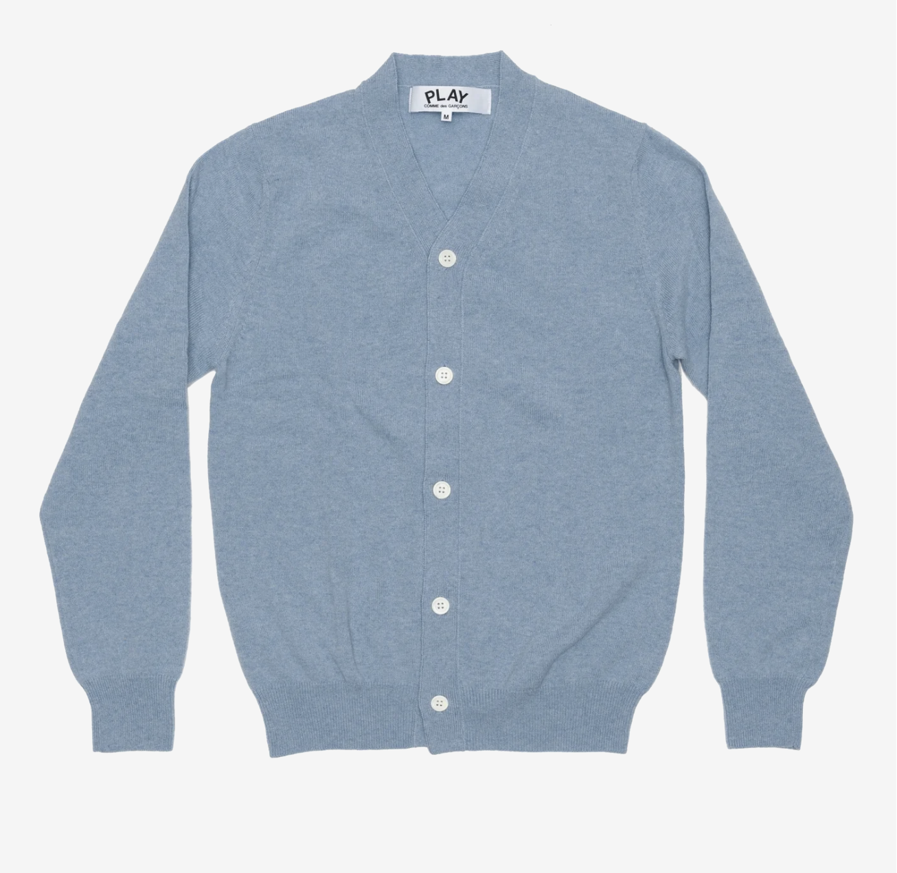 CDG PLAY Ｖ領針織外套-袖口紅色愛心繡標（多色）