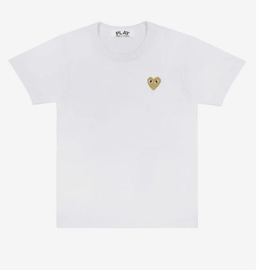 PLAY CDG Unisex T-Shirt 金色愛心 多色