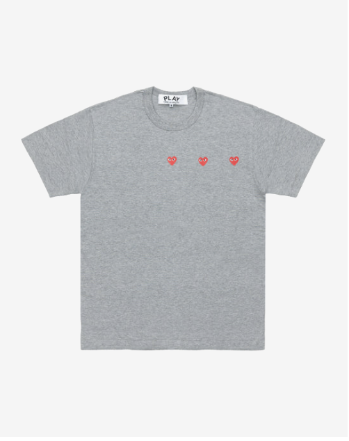 PLAY CDG Unisex T-Shirt  3顆紅愛心  多色