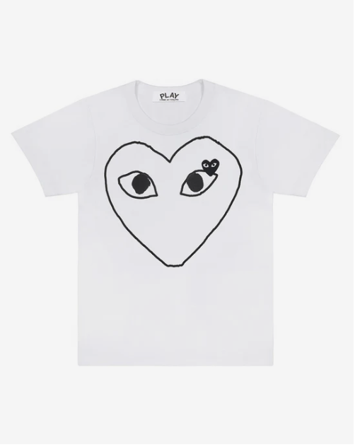 PLAY CDG Unisex T-Shirt 大紅愛心/割線版 短TEE  多色