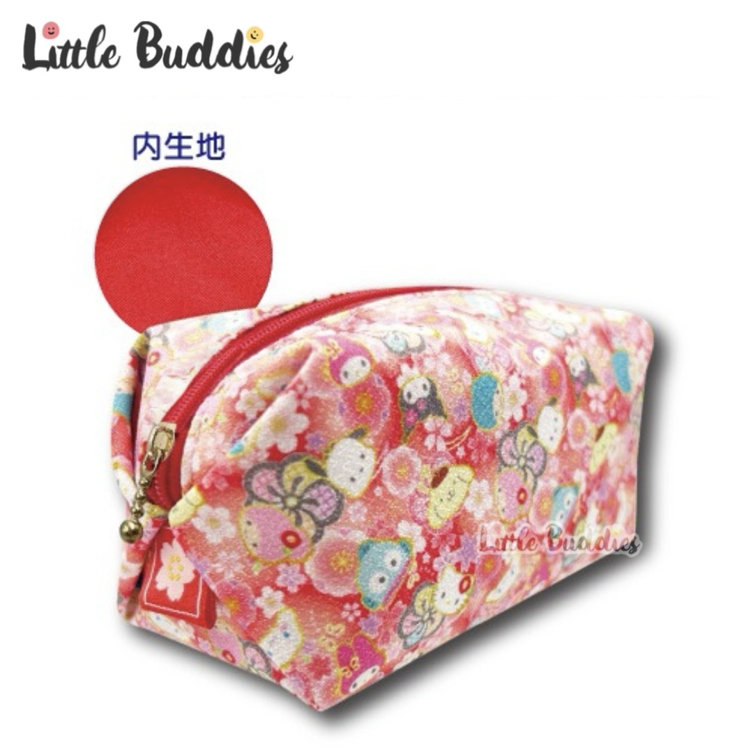 日本 Sanrio Characters 櫻花圖案和風長方形拉鏈袋