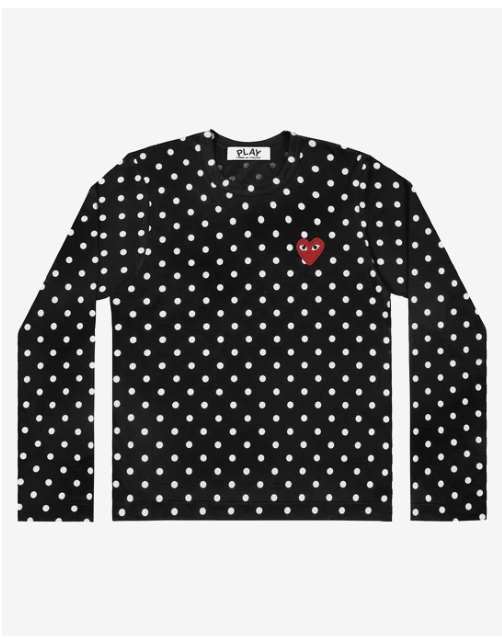 PLAY CDG Unisex T-Shirt 點點設計款長TEE 多色