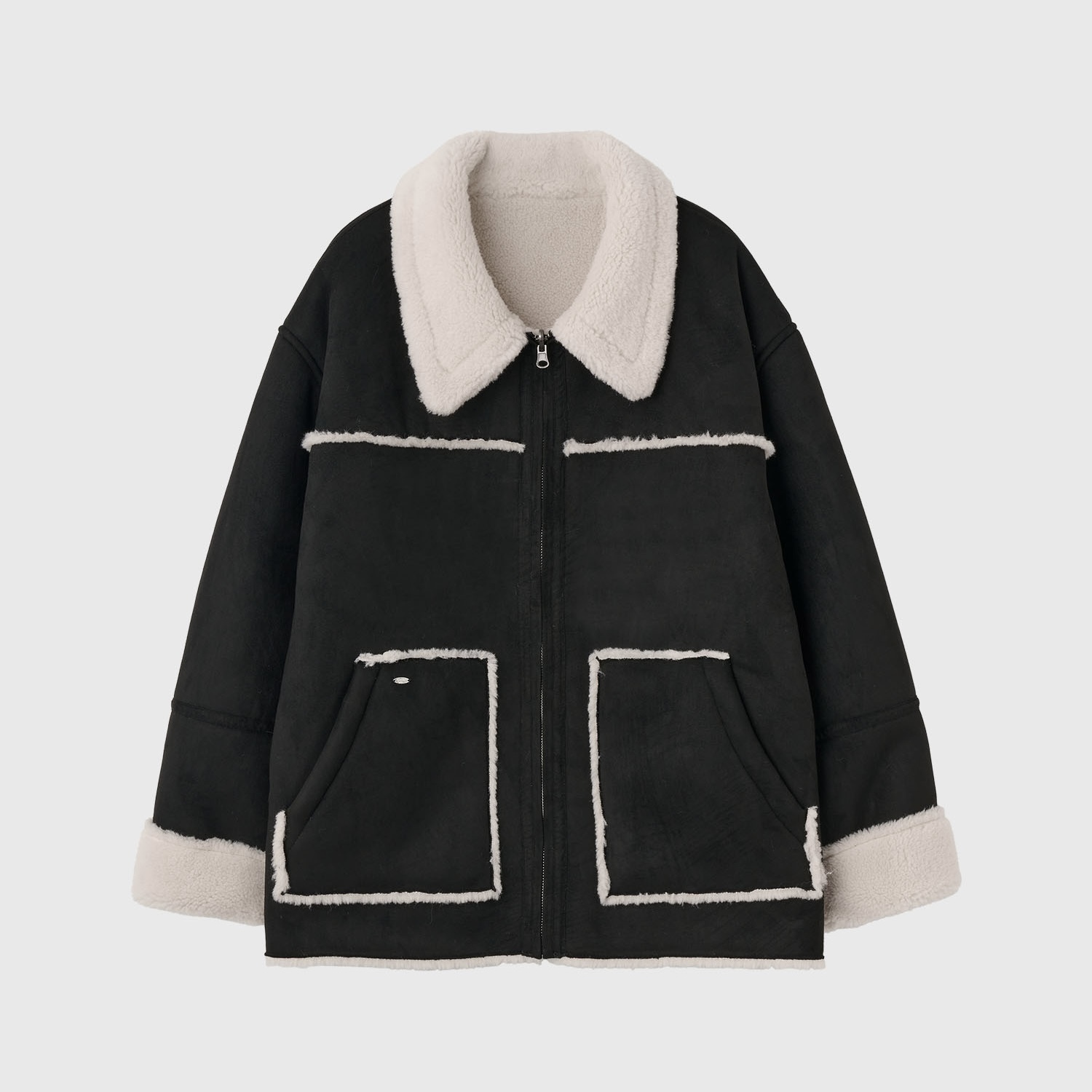 [GENERAL IDEA] REVERSIBLE SUEDE SHEARLING JACKET