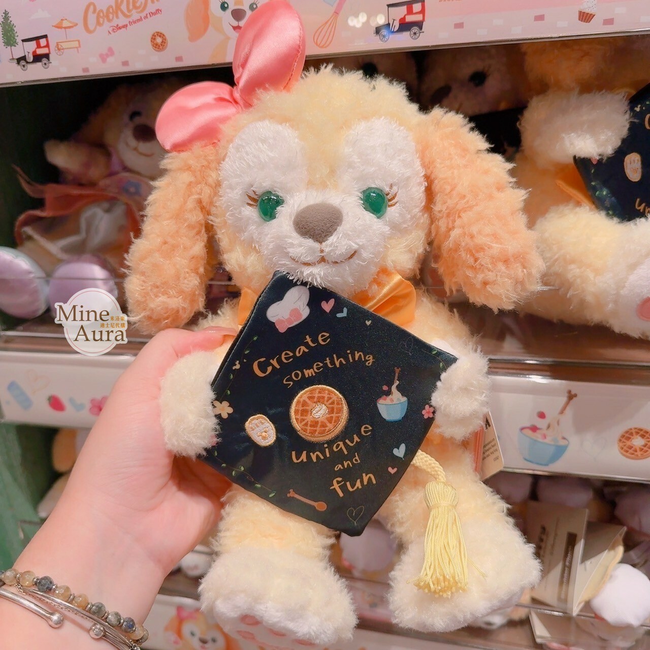 可琦安 餅乾 CookieAnn 畢業限定 學士帽 紀念 娃娃 玩偶 -香港迪士尼樂園